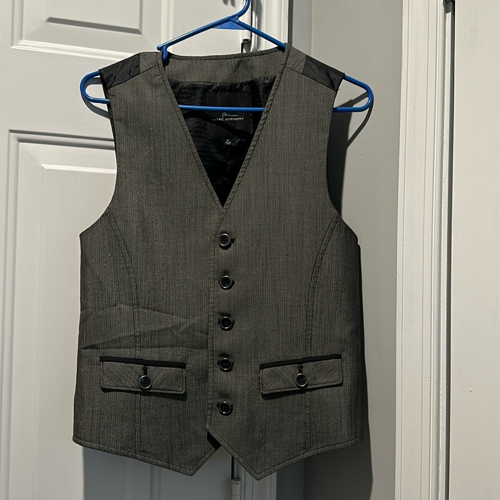 Marc Anthony Black buttoned vest